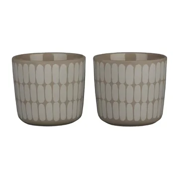 Alku mugg 2-pack - Terra-white - Marimekko