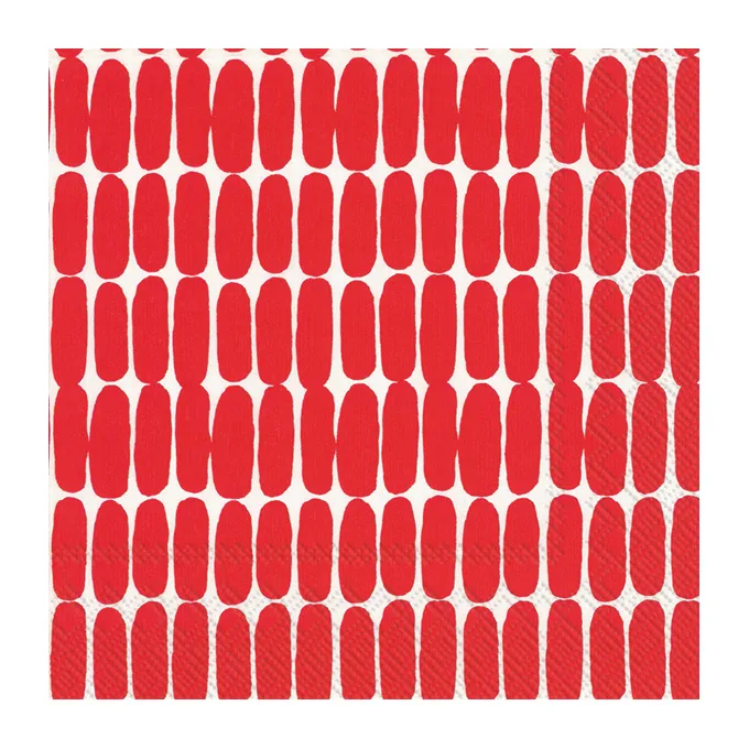 Alku servett 33x33 cm 20-pack, Röd Marimekko