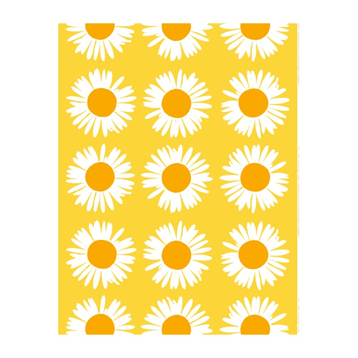 Auringonkukka vaxduk, Gul-vit Marimekko