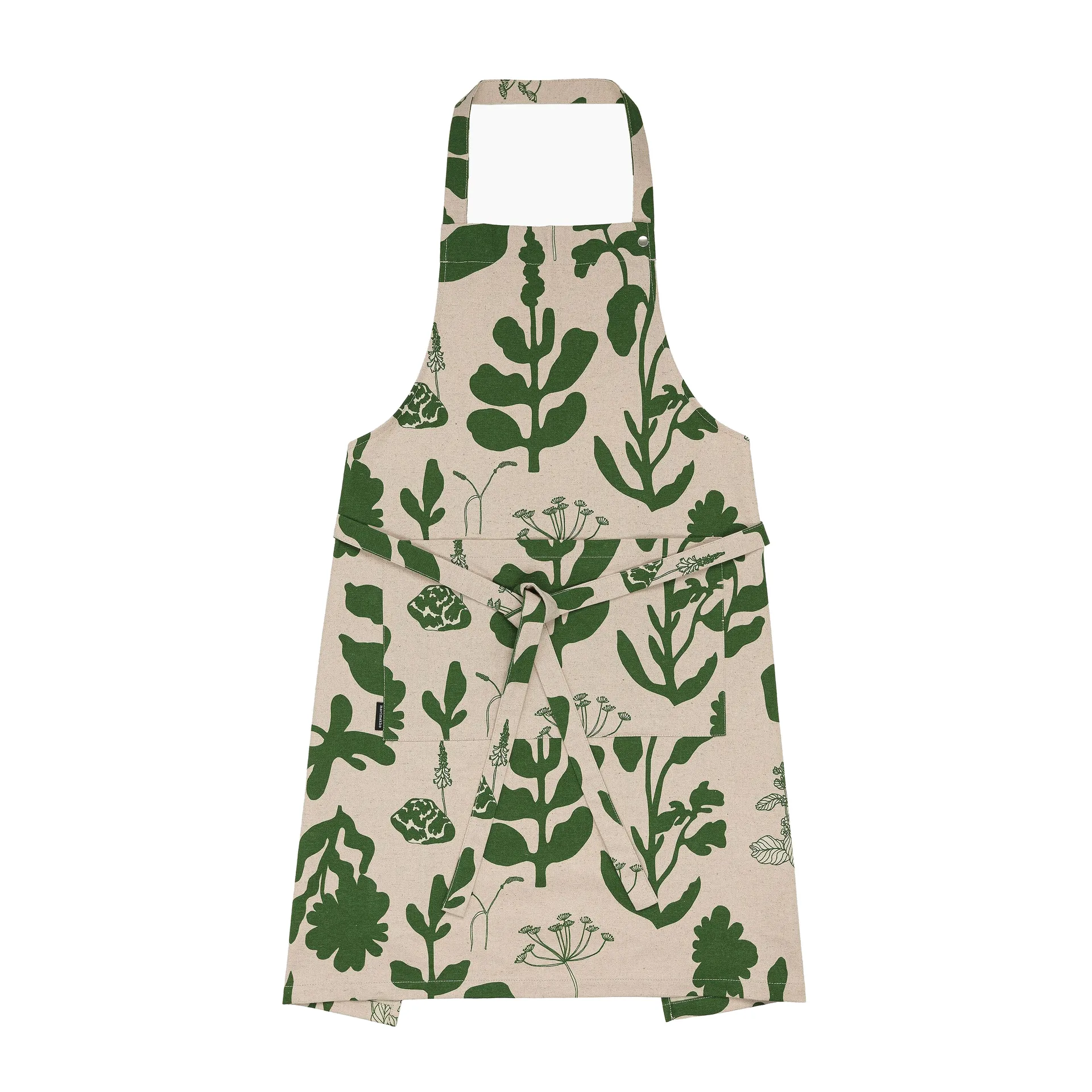 Elokuun Varjot förkläde, Grön-beige Marimekko
