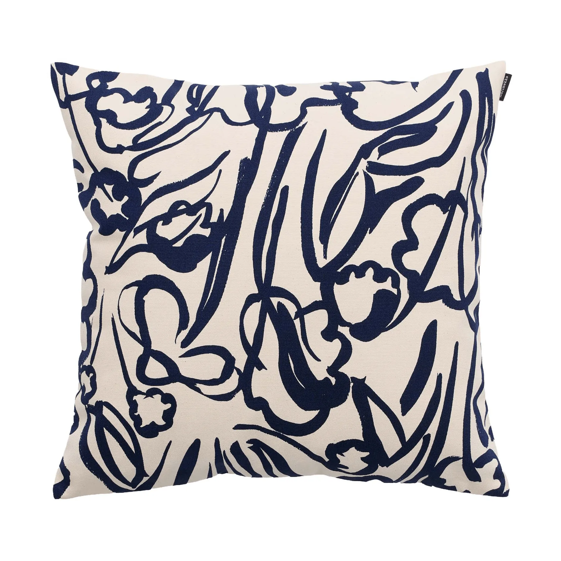 Ensikukat kuddfodral, Off white-dark blue Marimekko