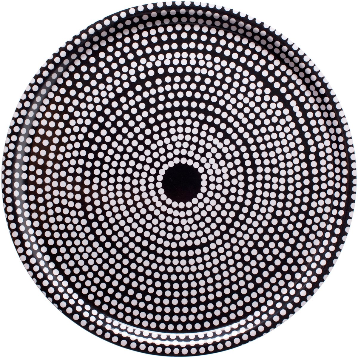 Marimekko Fokus rund bricka svart | Skandinavisk Design | Brickor | Svart