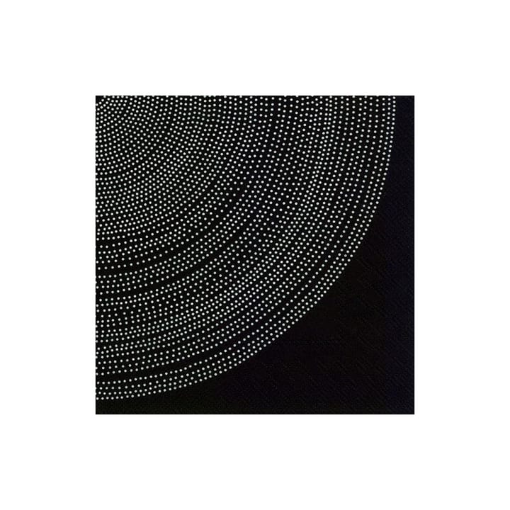 Fokus servett 33x33 cm 20-pack - Svart - Marimekko