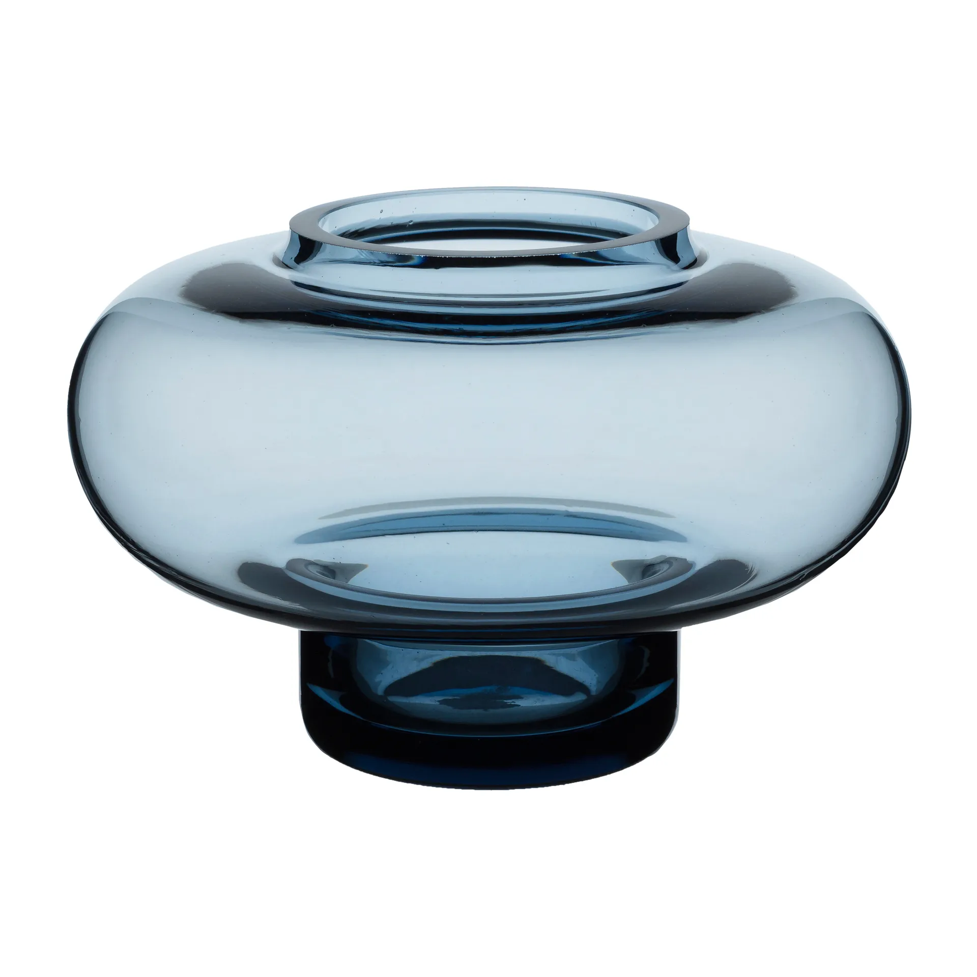 Fyr ljuslykta Ø12,7 cm, Blå Marimekko