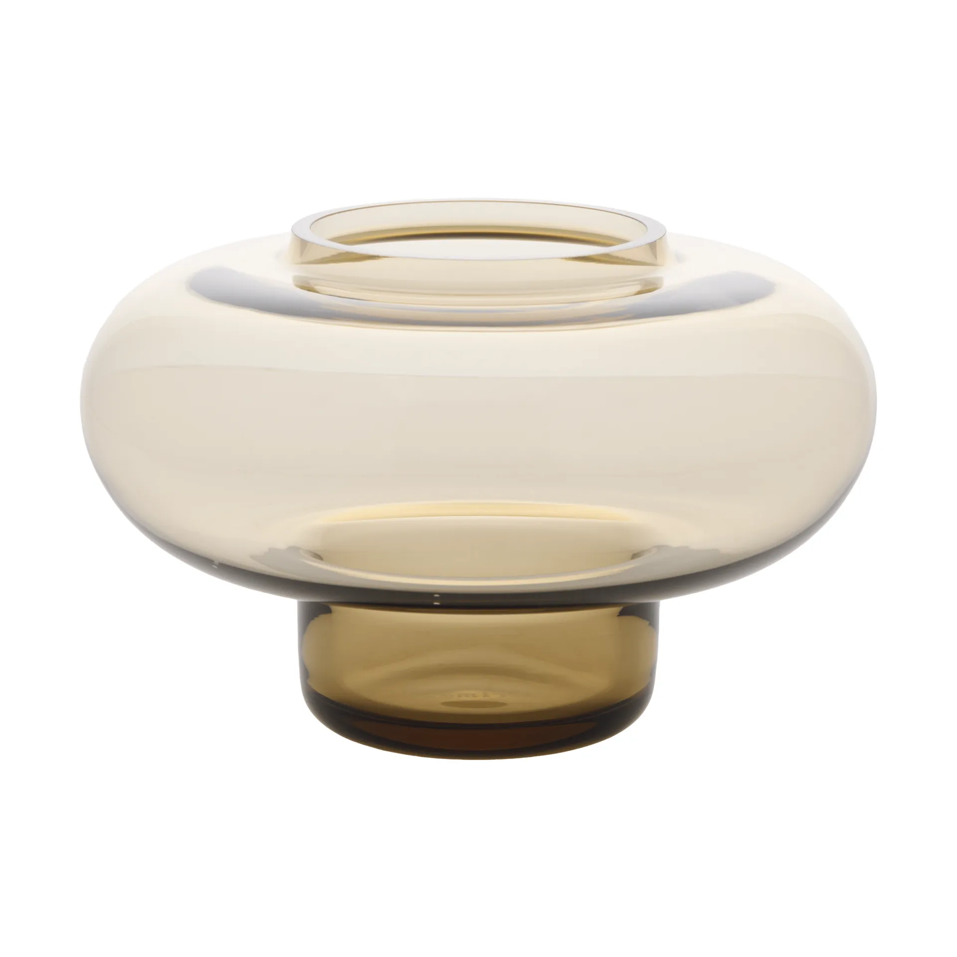 Fyr tealight ljuslykta, Brown Marimekko