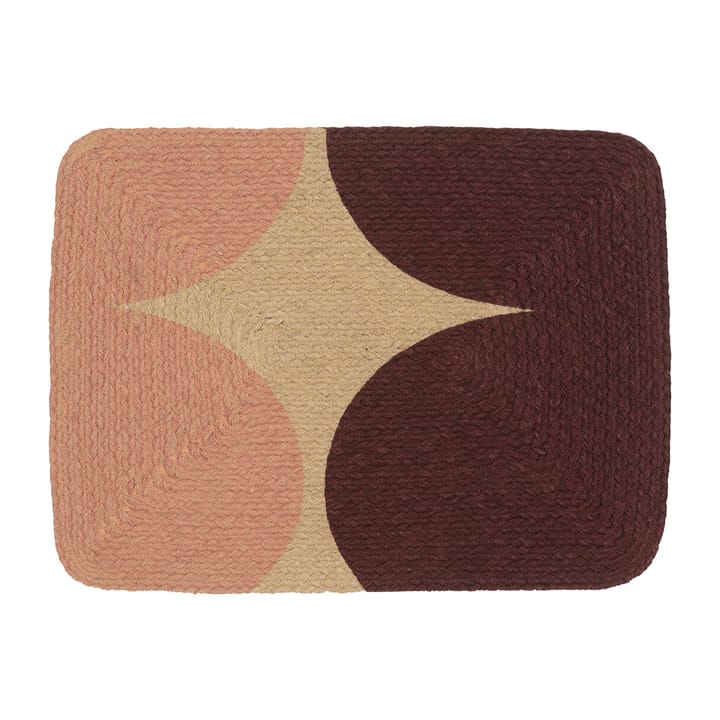 Härkä Jute bordstablett - Jute-burgundy-peach - Marimekko