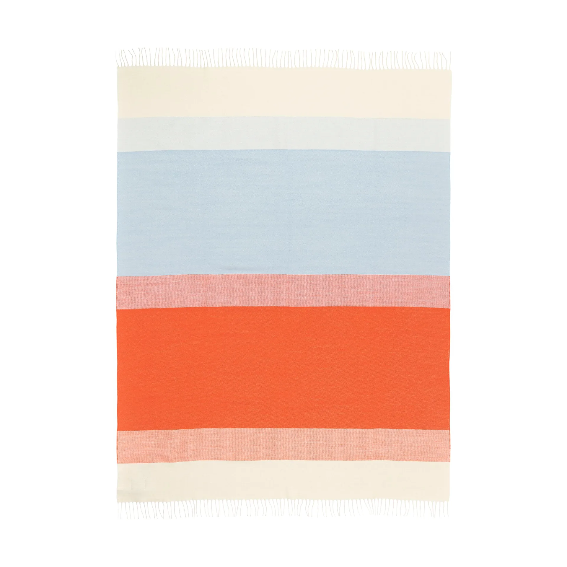 Hennika filt 120x180 cm, Orange-white-Light blue Marimekko