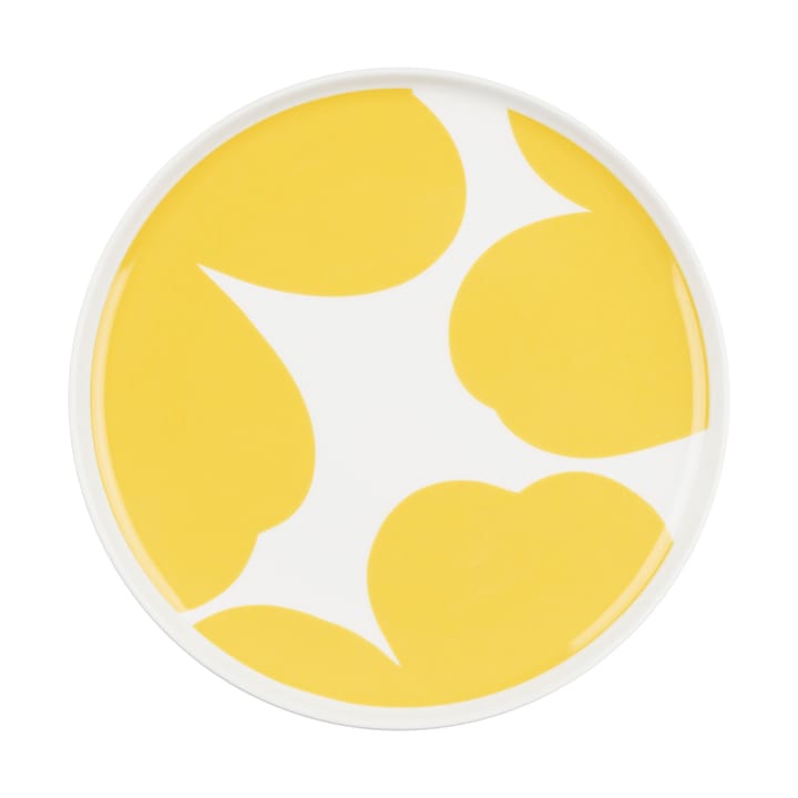 Iso Unikko assiett Ø20 cm - White-spring yellow - Marimekko
