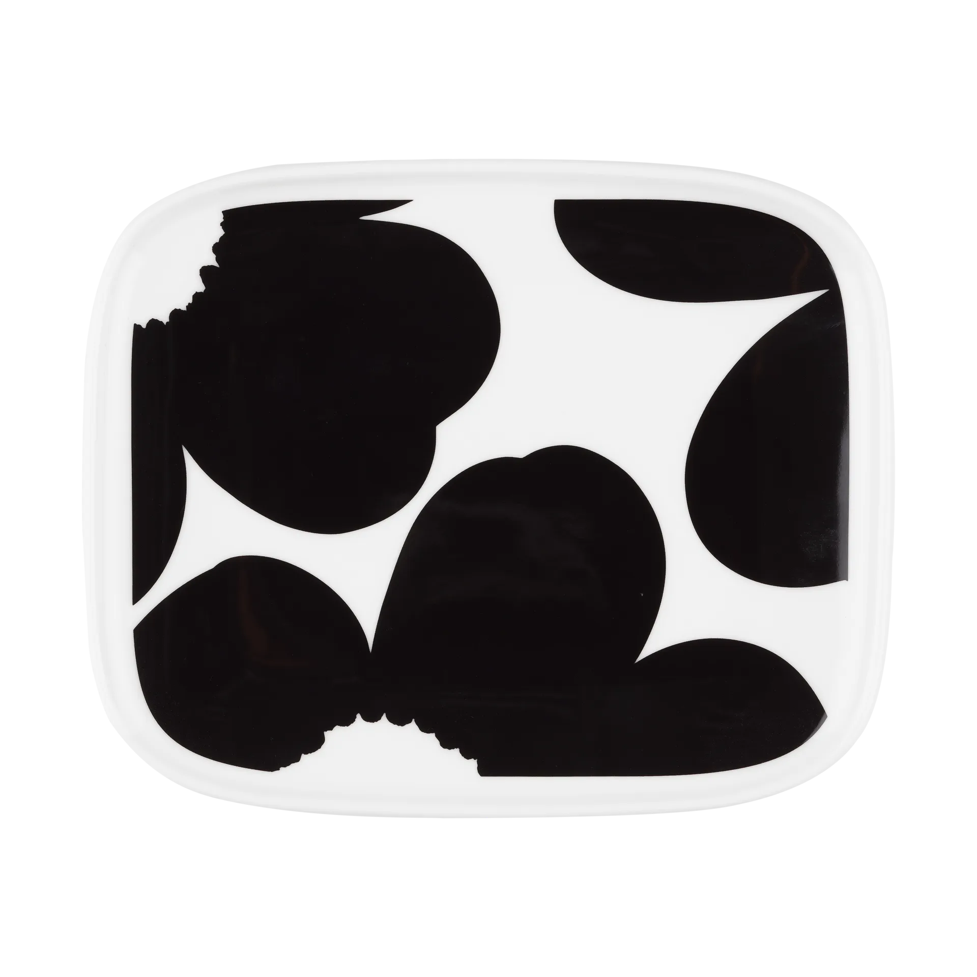 Iso Unikko fat 12x15 cm, White-black Marimekko