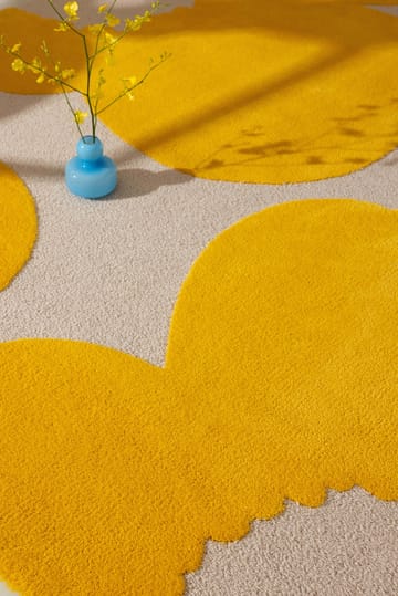 Iso Unikko ullmatta - Yellow, 170x240 cm - Marimekko