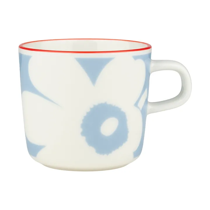 Juhla Unikko kaffekopp 20 cl - White-light blue-orange red - Marimekko