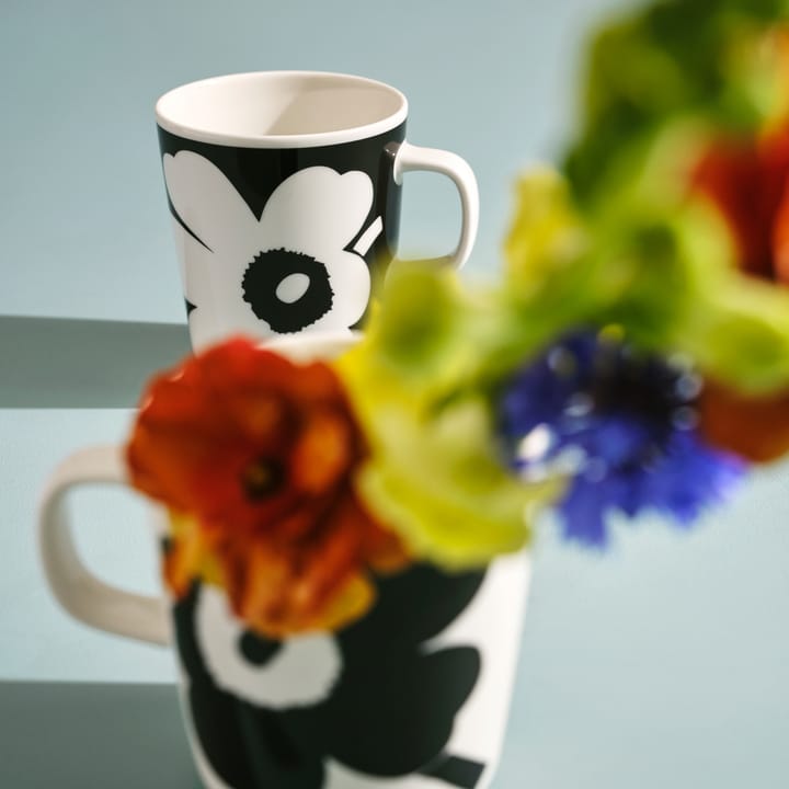 Juhla Unikko mugg 25 cl 2-pack, Svart-vit Marimekko