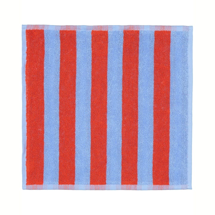 Kaksi Raitaa handduk blå-röd - 30x30 cm - Marimekko