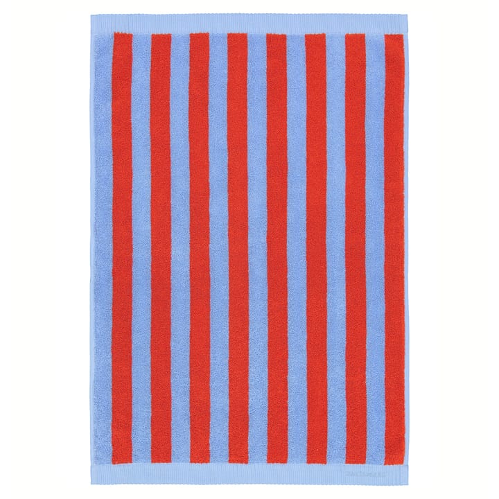 Kaksi Raitaa handduk blå-röd - 50x70 cm - Marimekko
