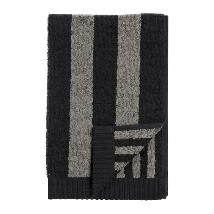 Kaksi Raitaa handduk grå-svart - 30x50 cm - Marimekko