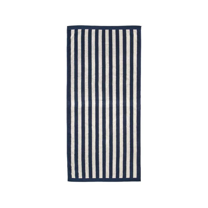 Kaksi Raitaa handduk sand-dark blue, 70x150 cm Marimekko