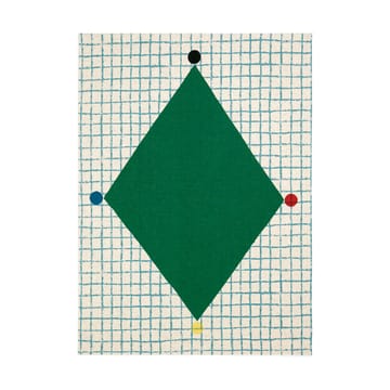 Kalendi & Losange kökshandduk 43x60 cm 2 delar - Cotton-red-green - Marimekko