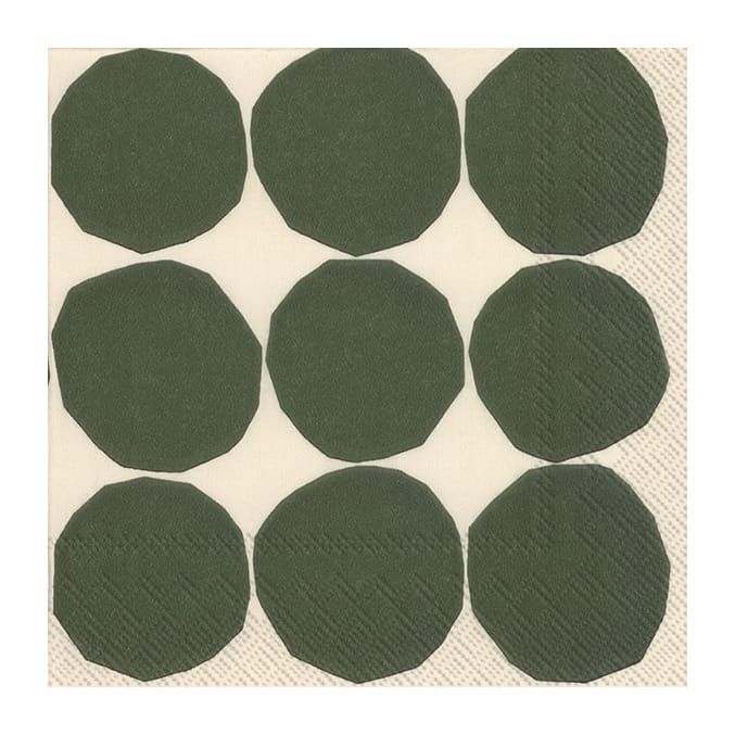 Kivet servett 33x33 cm 20-pack - Vit-grön - Marimekko