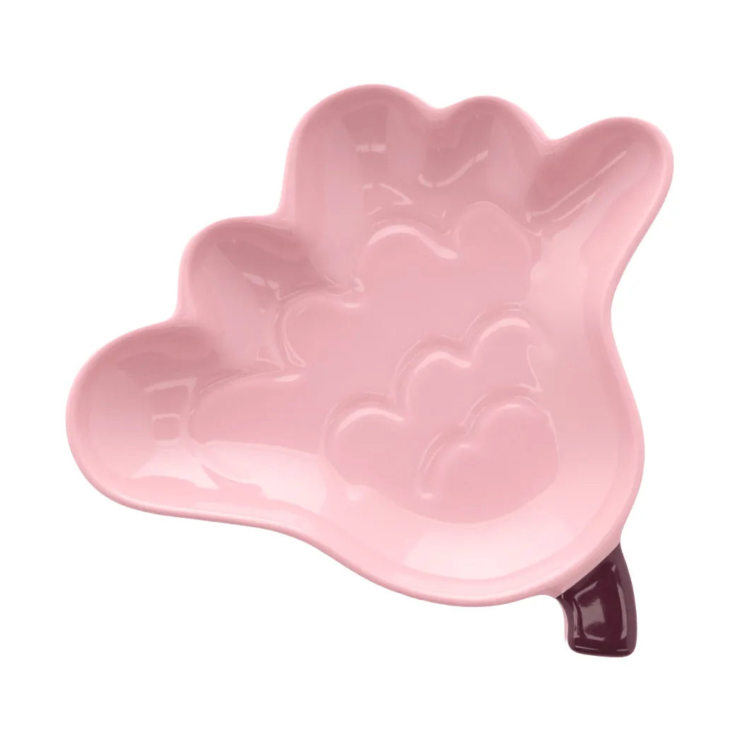 Kukasta Kukkaan assiett, Pink-petrol, Ø15 cm