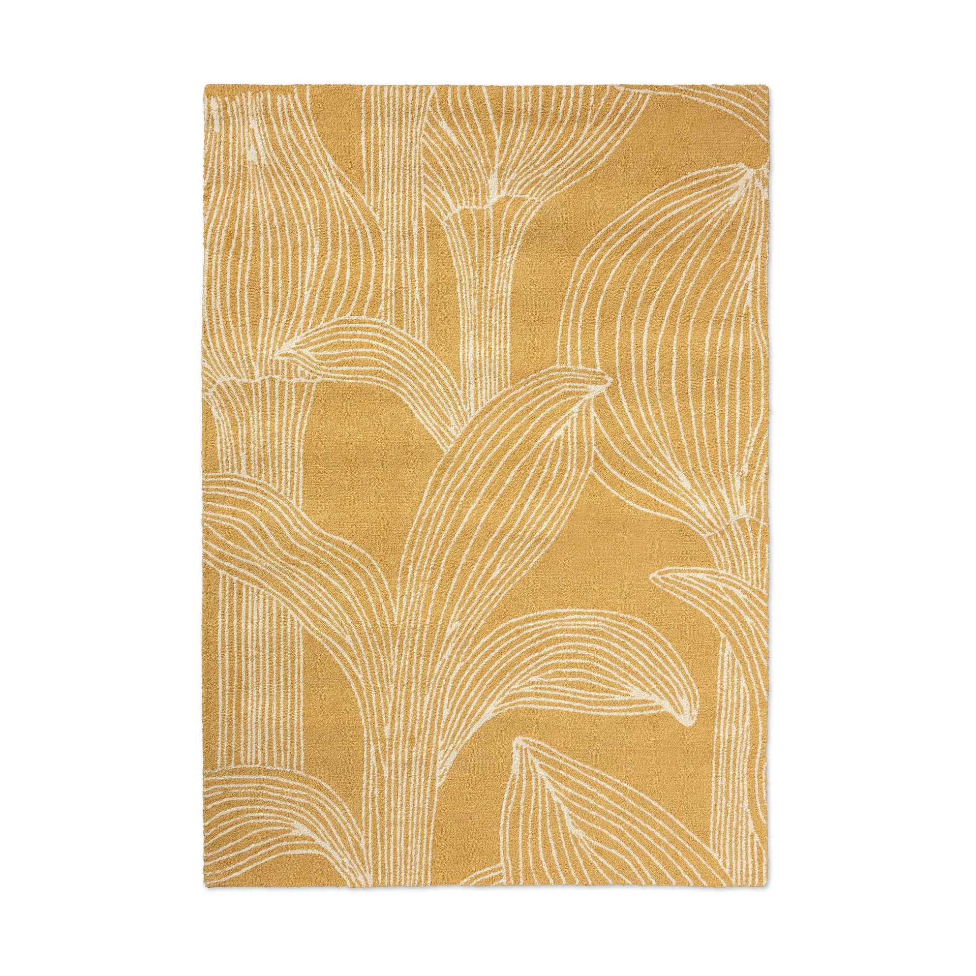 Kukat puhkeavat matta outdoor, Straw, 200x280 cm Marimekko