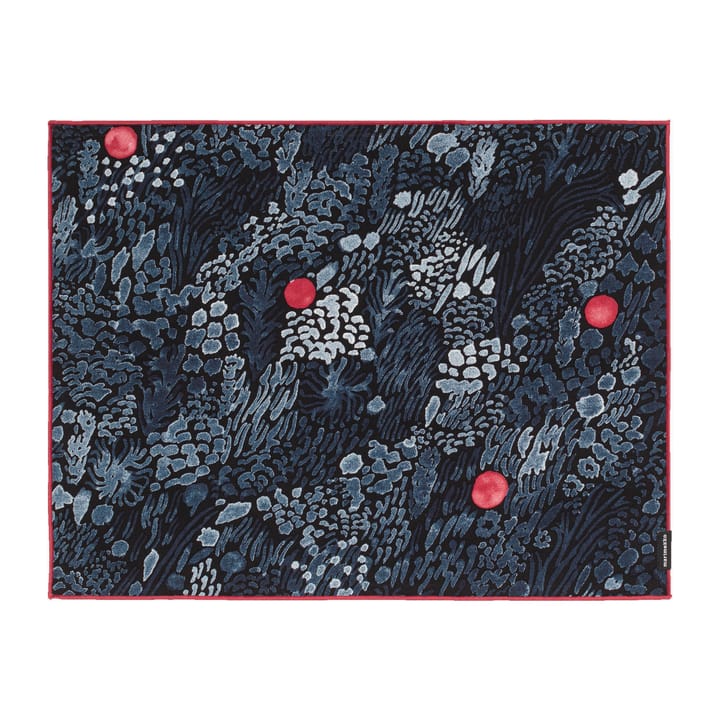 Kurjenmarja bordstablett 47x36 cm - Svart-blå-röd - Marimekko