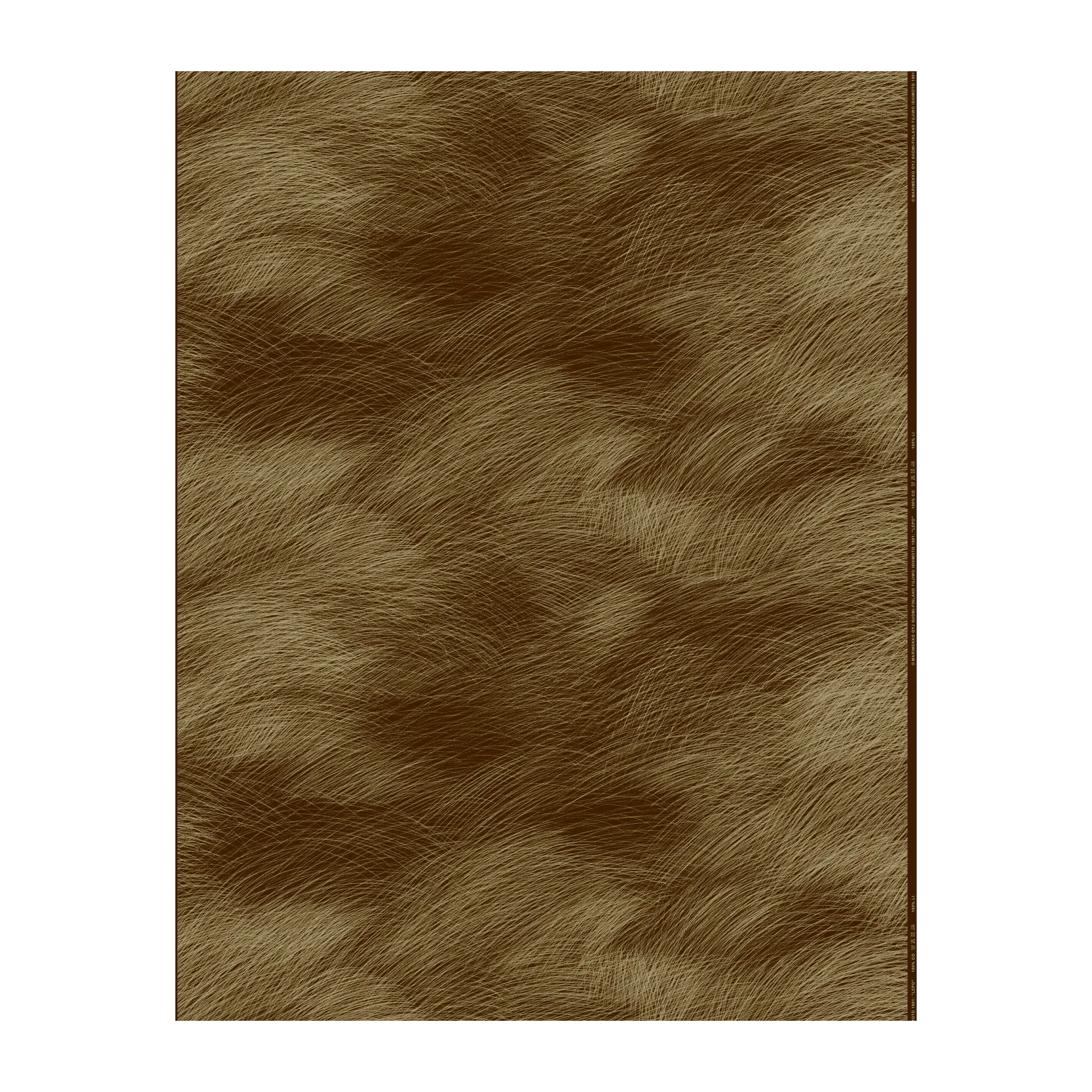 Lepo tyg satin, Mörkbrun-guld Marimekko