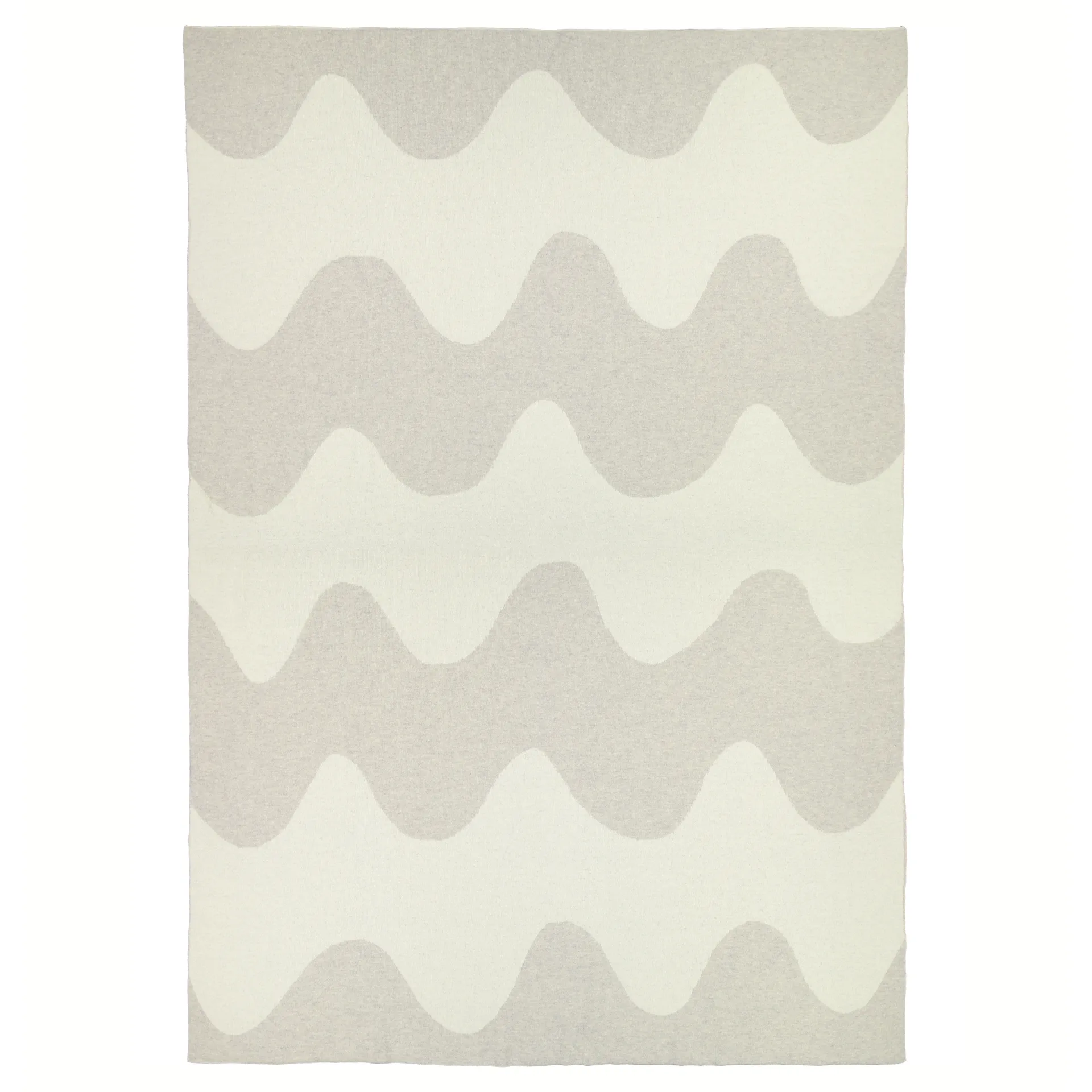 Lokki filt stickad 130x180 cm, Beige-vit Marimekko