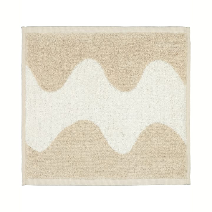Lokki handduk beige-vit - 30x30 cm - Marimekko