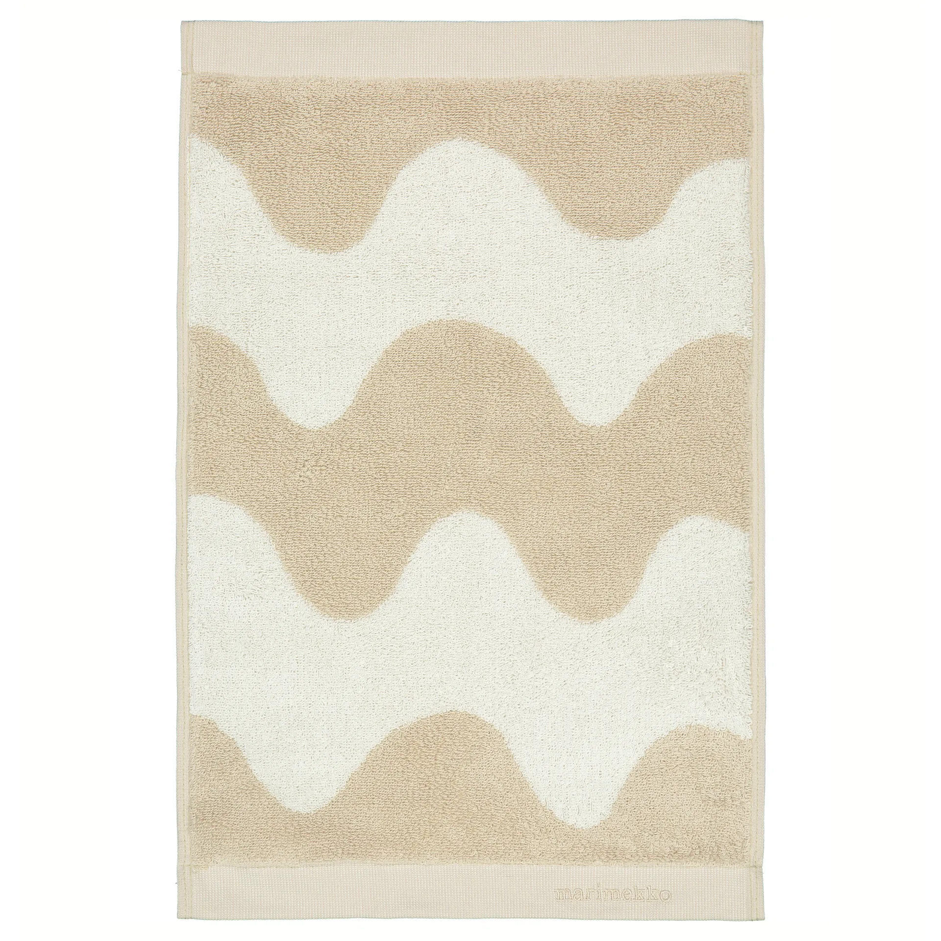 Lokki handduk beige-vit, 30x50 cm Marimekko