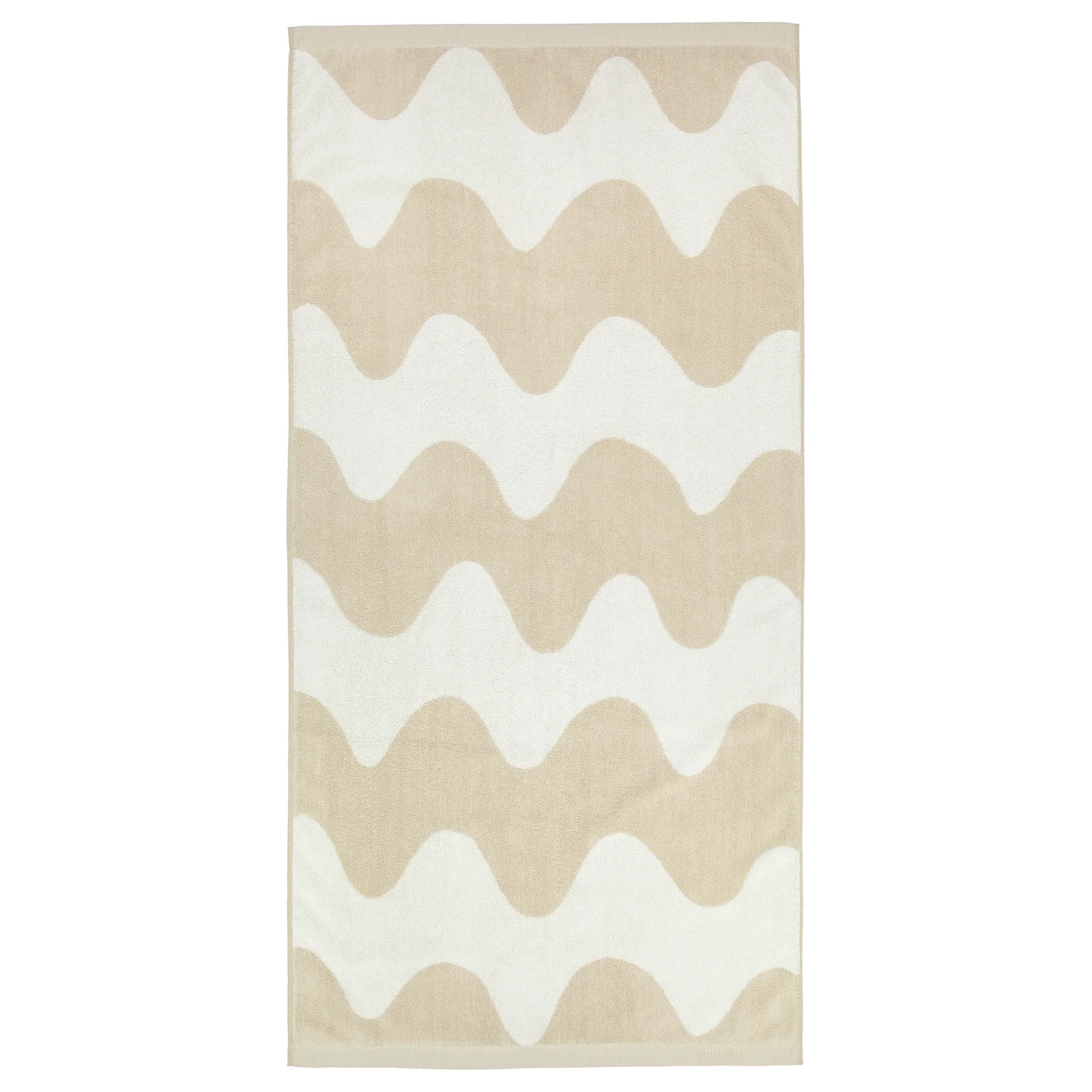 Lokki handduk beige-vit, 70x140 cm Marimekko