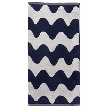 Lokki handduk mörkblå-vit - 70x140 cm - Marimekko