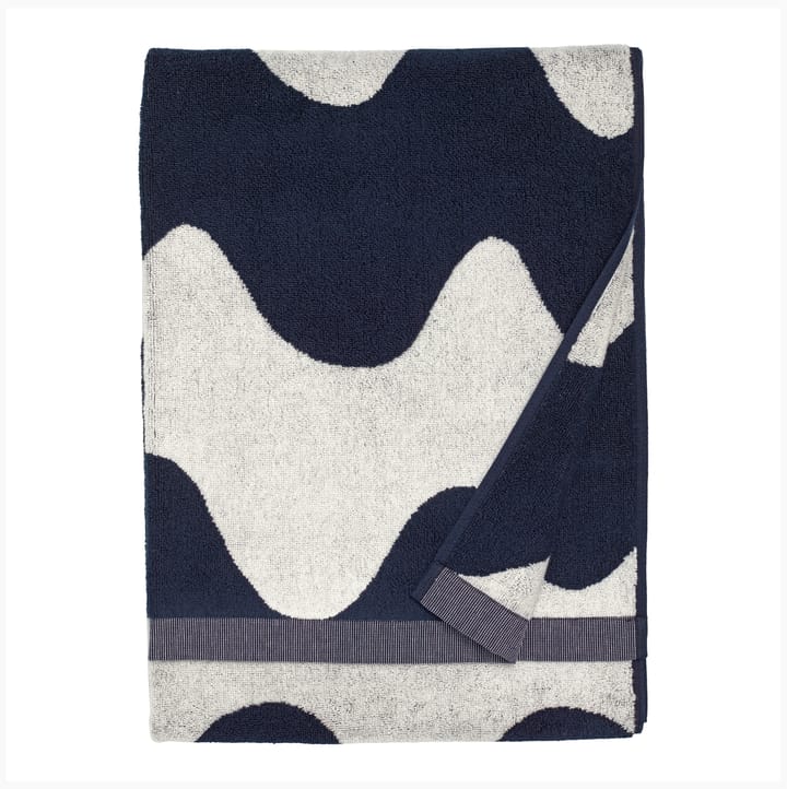 Lokki handduk mörkblå-vit - 70x140 cm - Marimekko