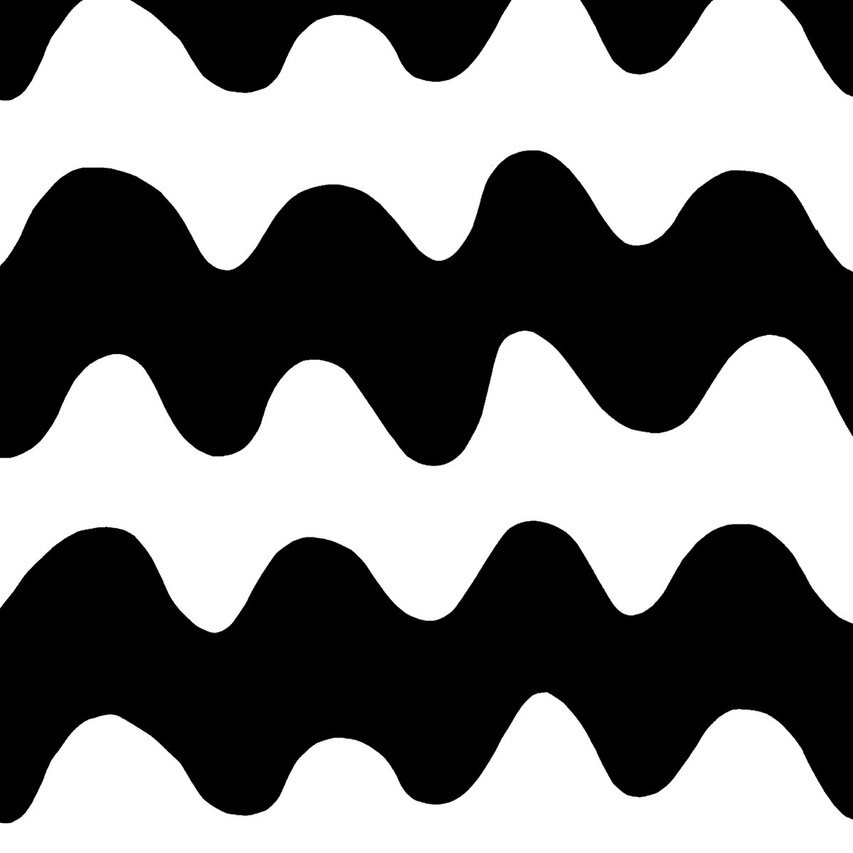 Marimekko Lokki tyg svart-vit | Skandinavisk Design | Tyger & Metervaror | Svart