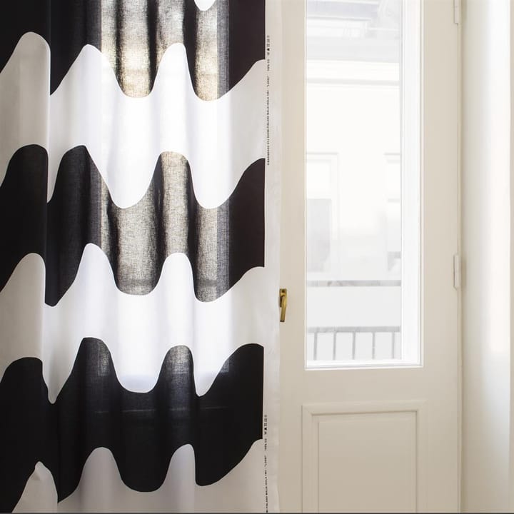 Lokki tyg - svart-vit - Marimekko