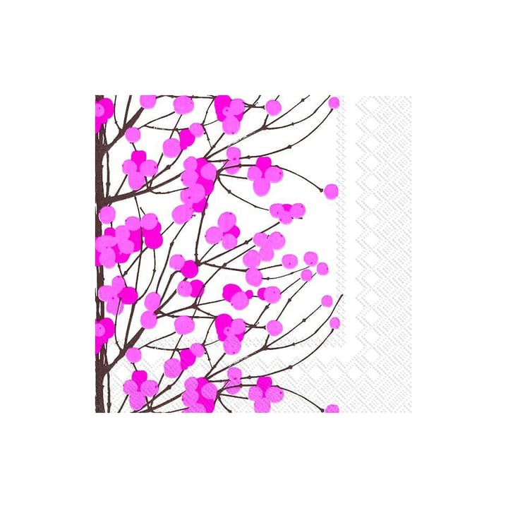 Lumimarja servett 33x33 cm 20-pack - Vit-rosa - Marimekko