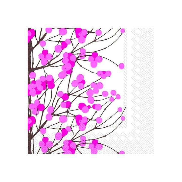 Lumimarja servett 40x40 cm 20-pack - Vit-rosa - Marimekko