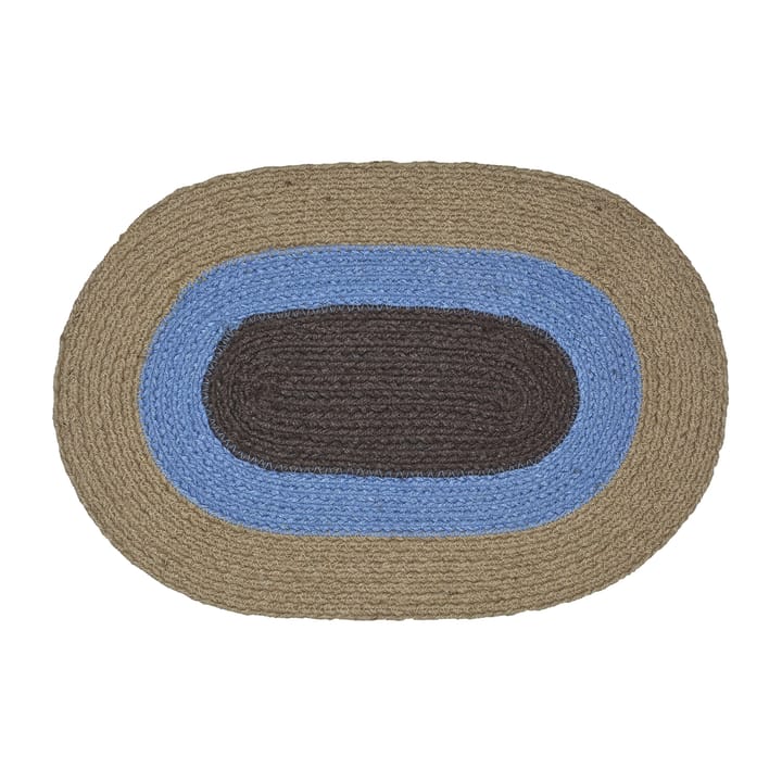 Melooni bordstablett oval jute - Brun-blå - Marimekko