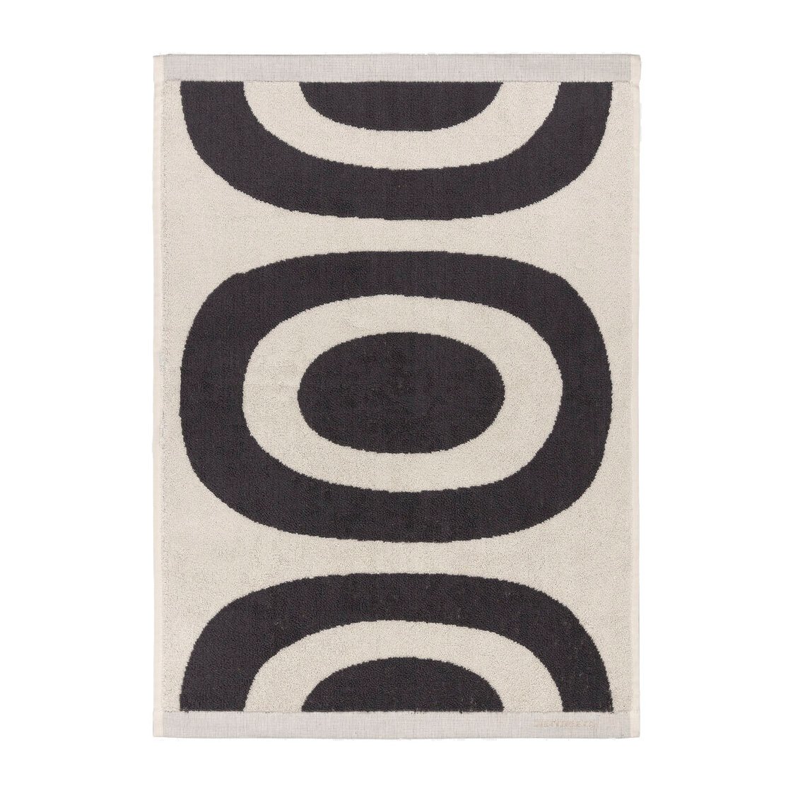Marimekko Melooni handduk 50x70 Charcoal-off white | Skandinavisk Design | Handdukar | Beige