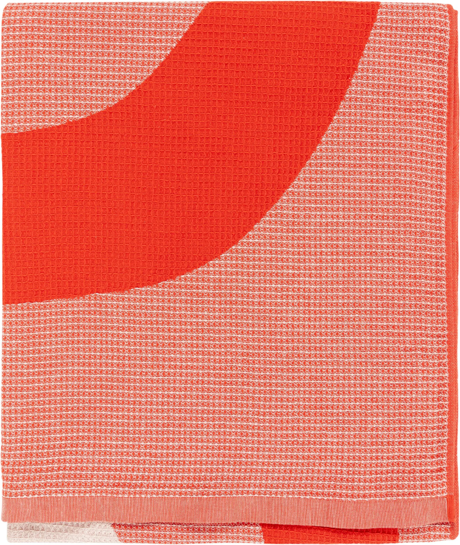Melooni strandhandduk 96,5x180 cm, Orange-off white Marimekko
