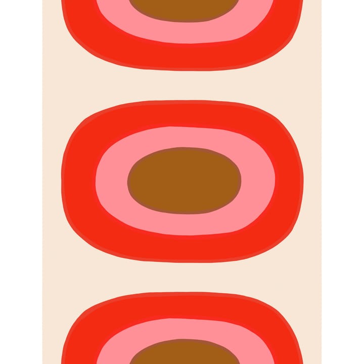 Melooni tyg - Röd-rosa - Marimekko