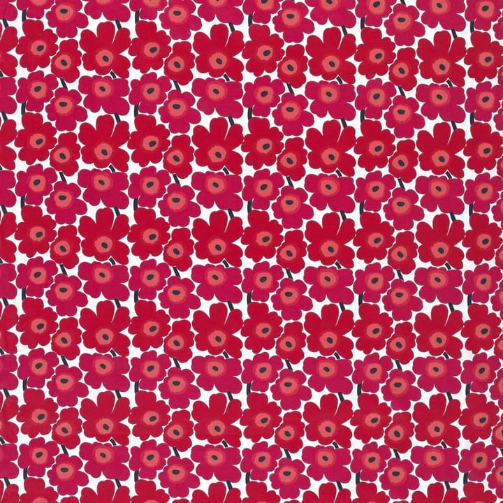 Mini Unikko tyg, Röd Marimekko