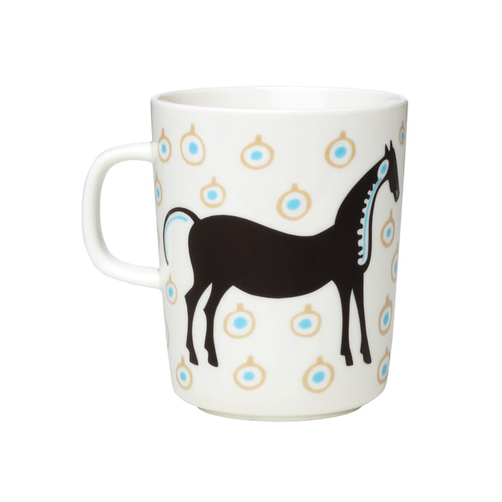 Musta Tamma mugg 25 cl, Vit-brun-beige Marimekko