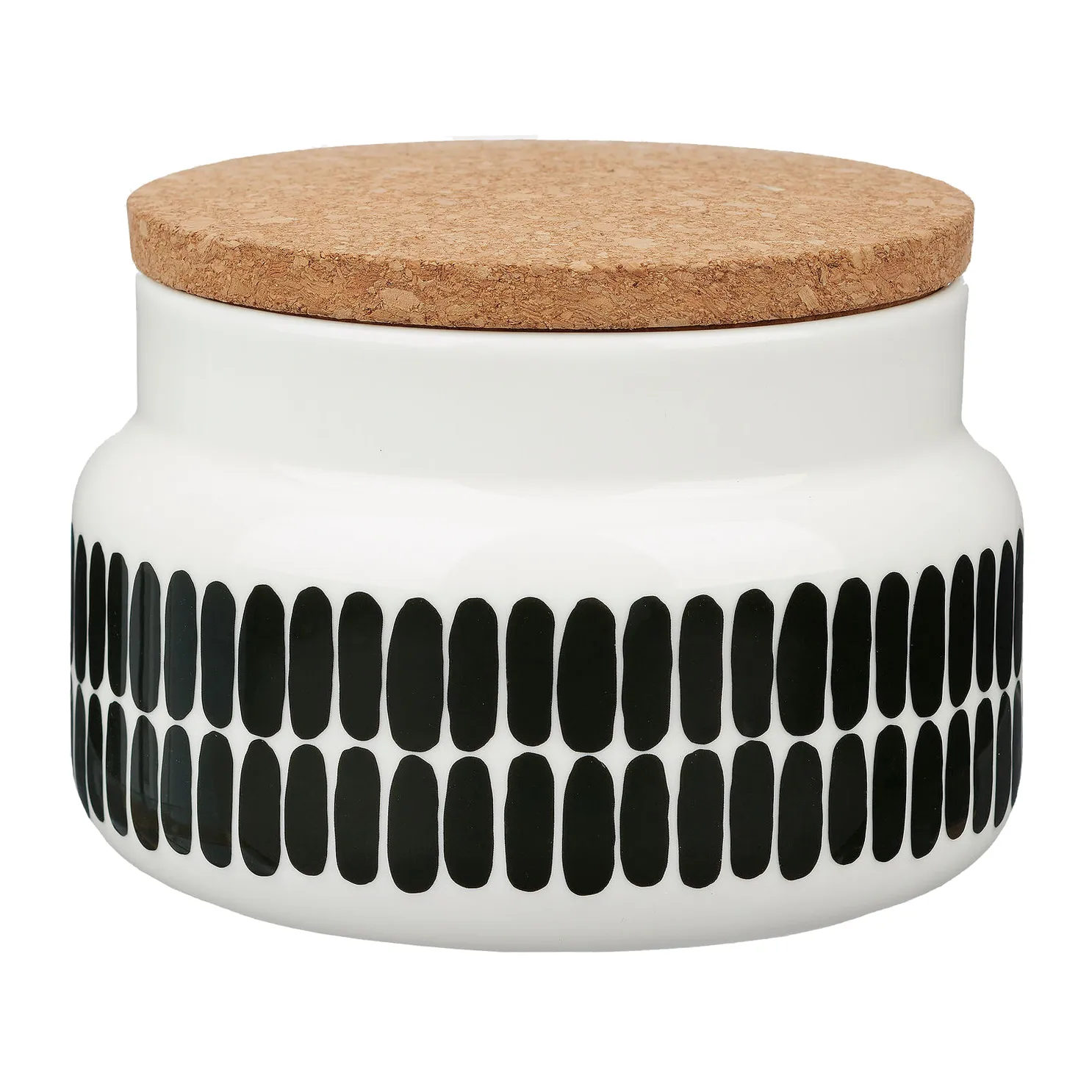 Oiva Alku burk 0,7 L, Vit-mörkgrön Marimekko