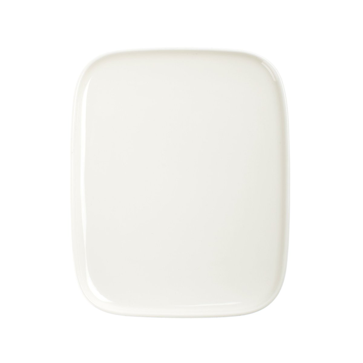 Marimekko Oiva fat 15x12 cm vit | Skandinavisk Design | Serveringsfat & Uppläggningsfat | Vit