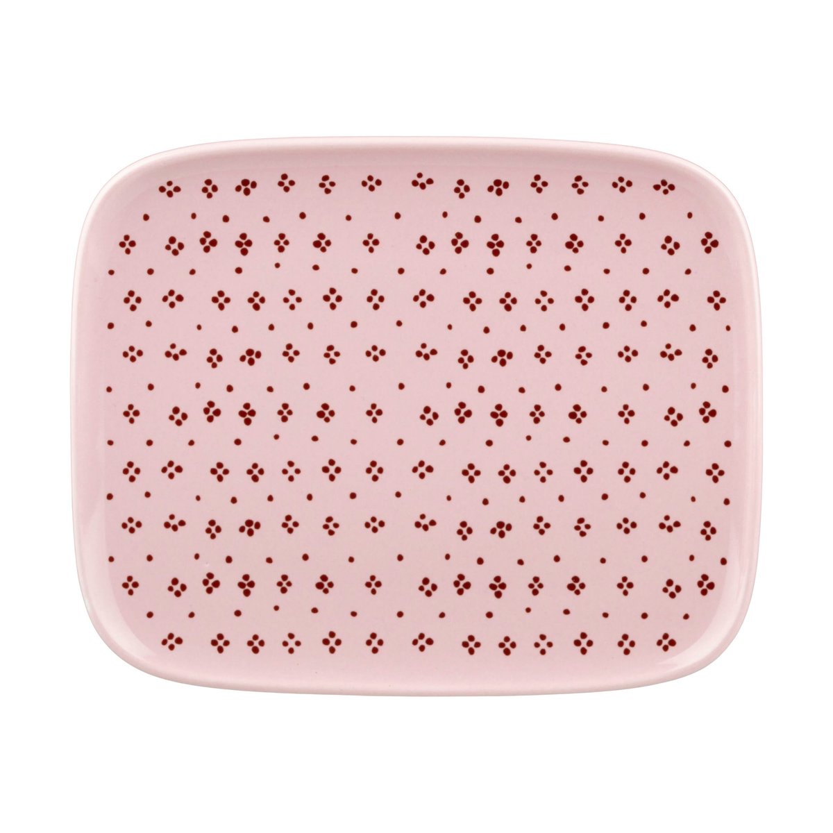 Marimekko Oiva Muija tallrik 12x15 cm Rosa | Skandinavisk Design | Assietter | Rosa