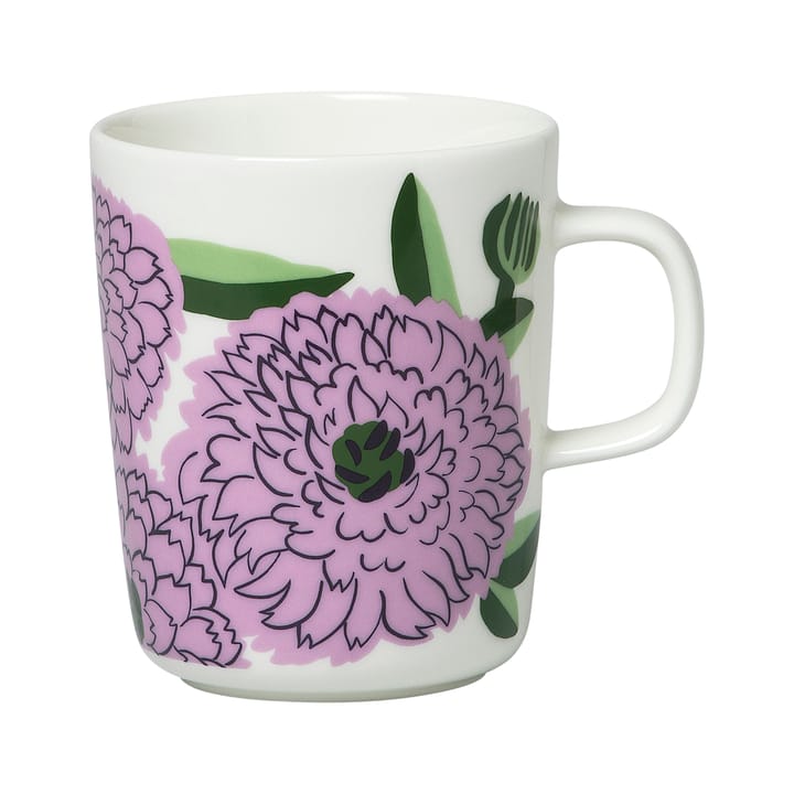 Oiva Primavera mugg 25 cl - Vit-lila-grön - Marimekko