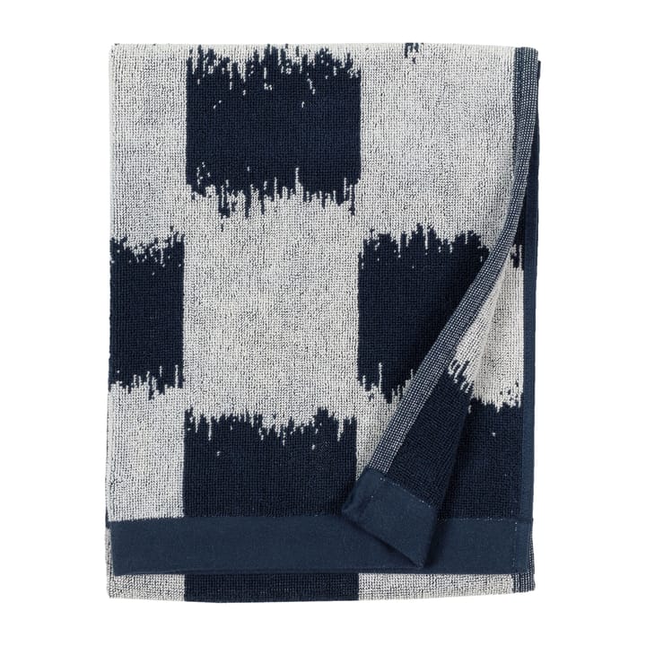 Ostjakki handduk dark blue-off white - 50x70 cm - Marimekko