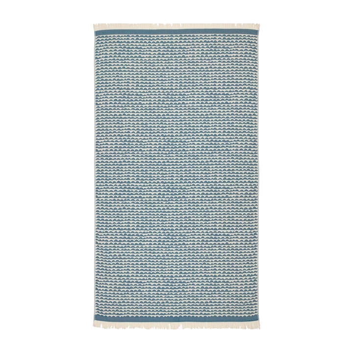 Papajo handduk off white-turkos - 100x180 cm - Marimekko
