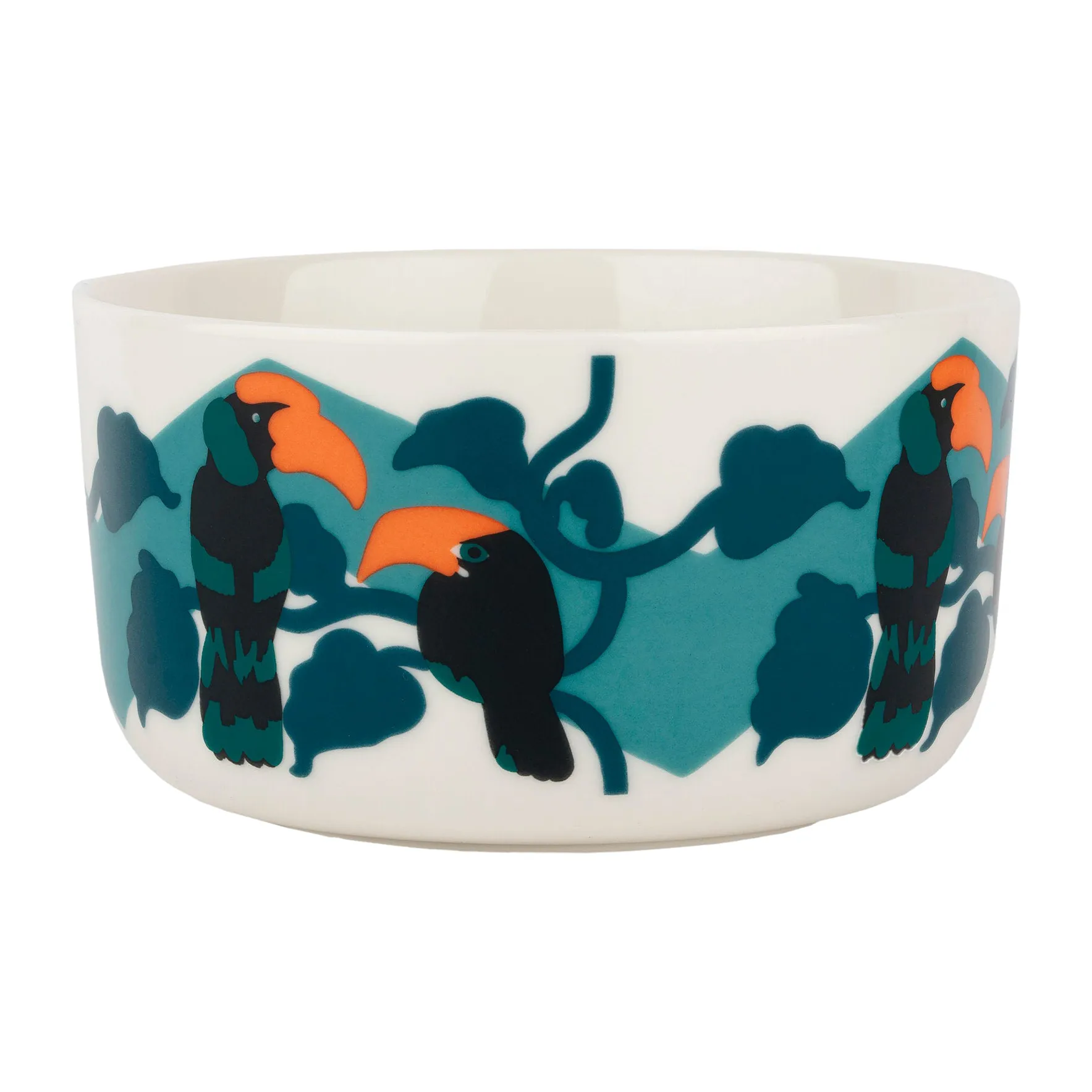 Pepe skål 5 dl, Vit-turkos-orange Marimekko