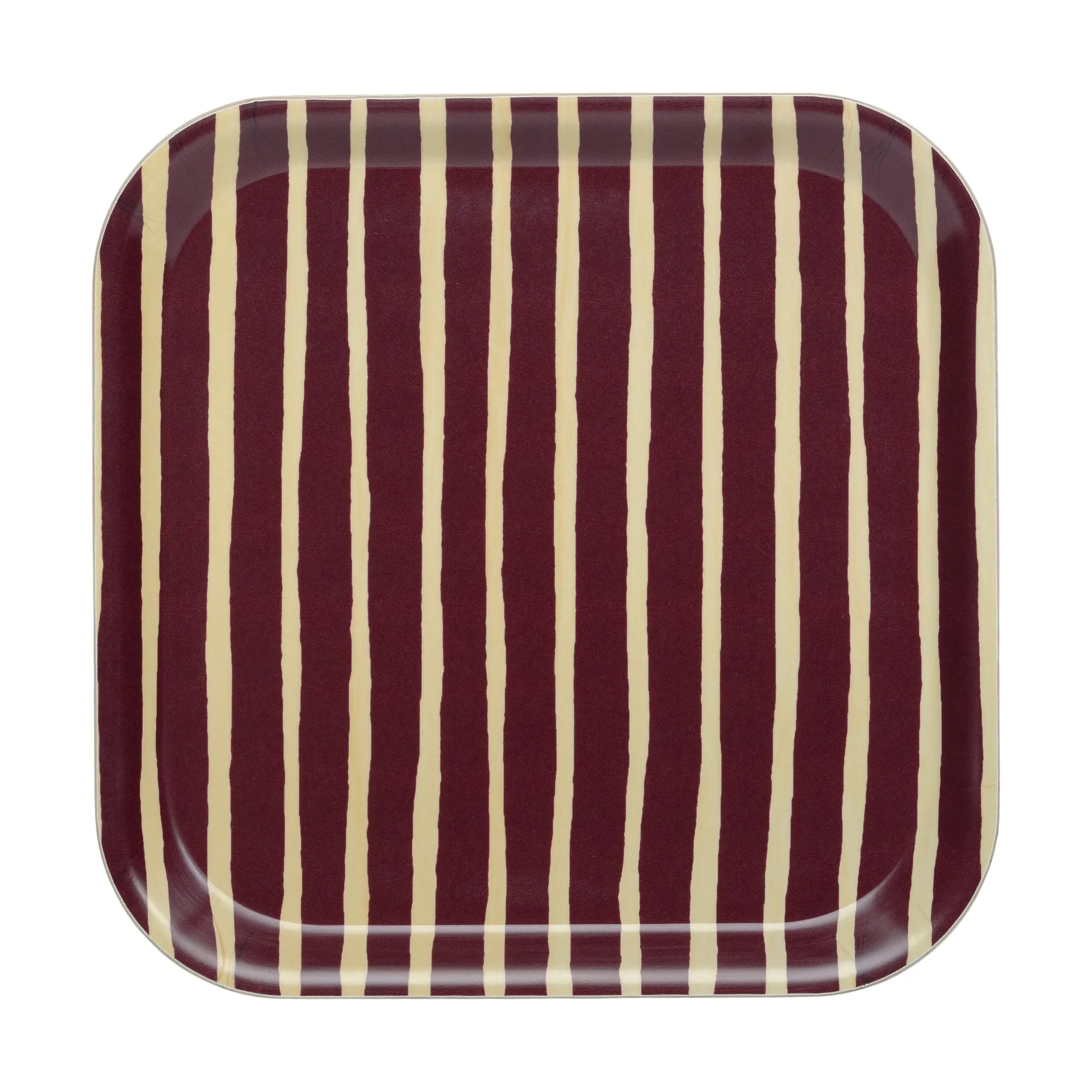Piccolo bricka 20x20 cm, Burgundy Marimekko